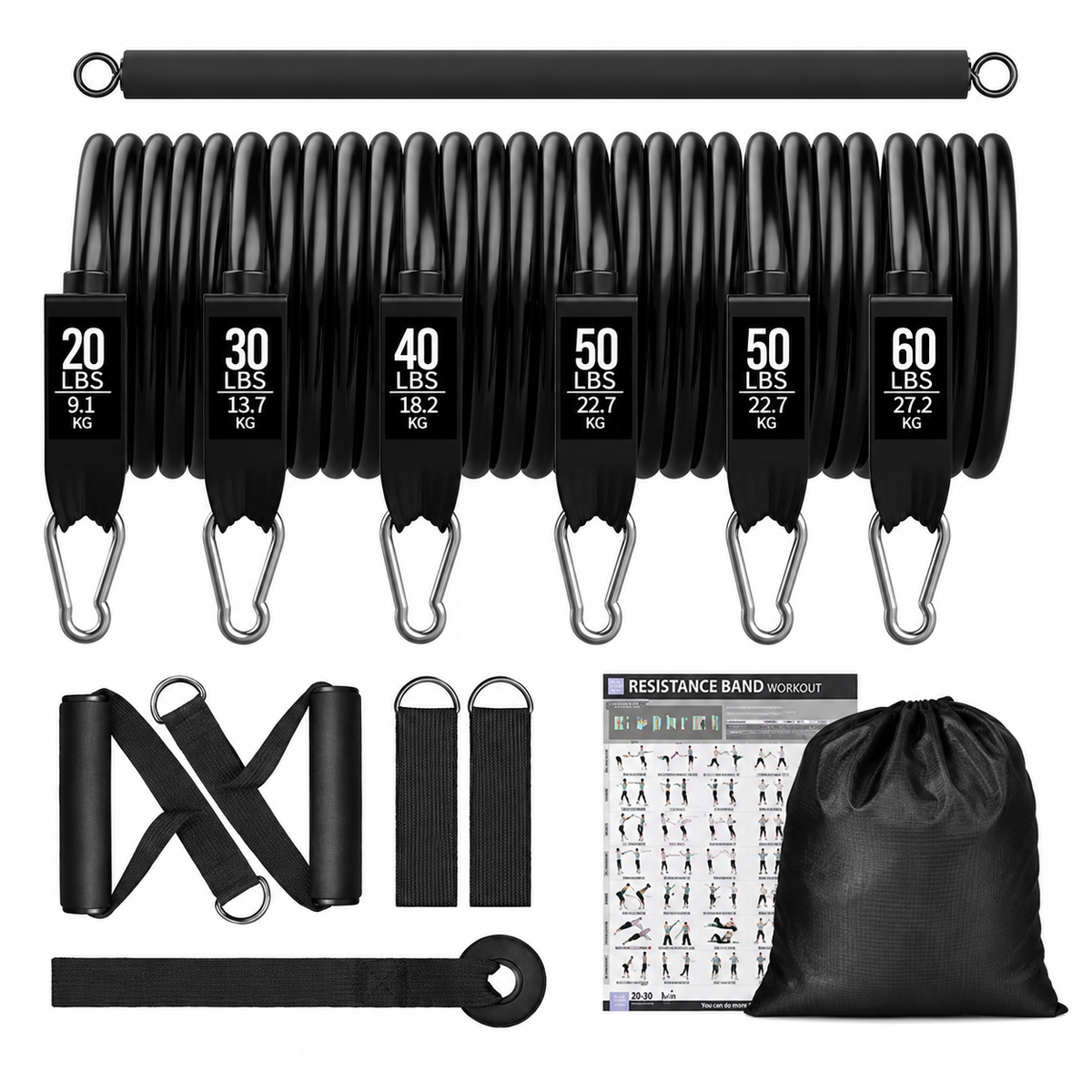 Kit d'élastiques de musculations