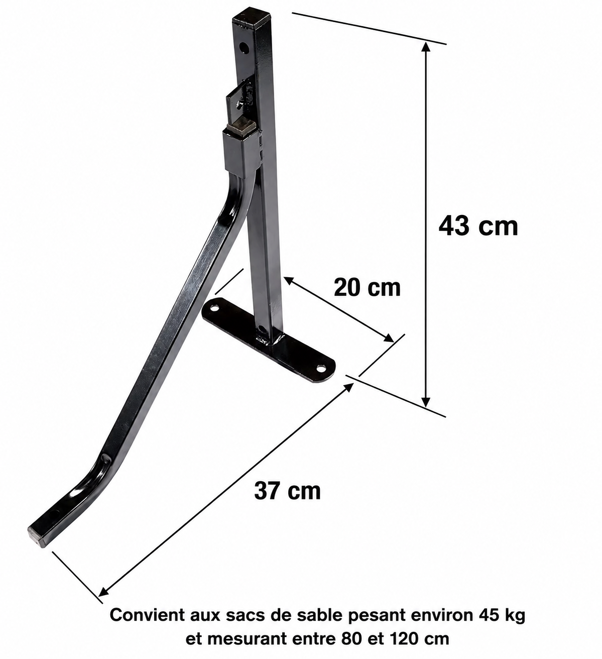 Support Mural pour Sac de Frappe – Fixation Robuste pour Boxe à Domicile